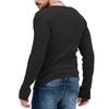 Men Fall Winter Sweater V Neck Slim Fit Long Sleeve Elastic Knitted