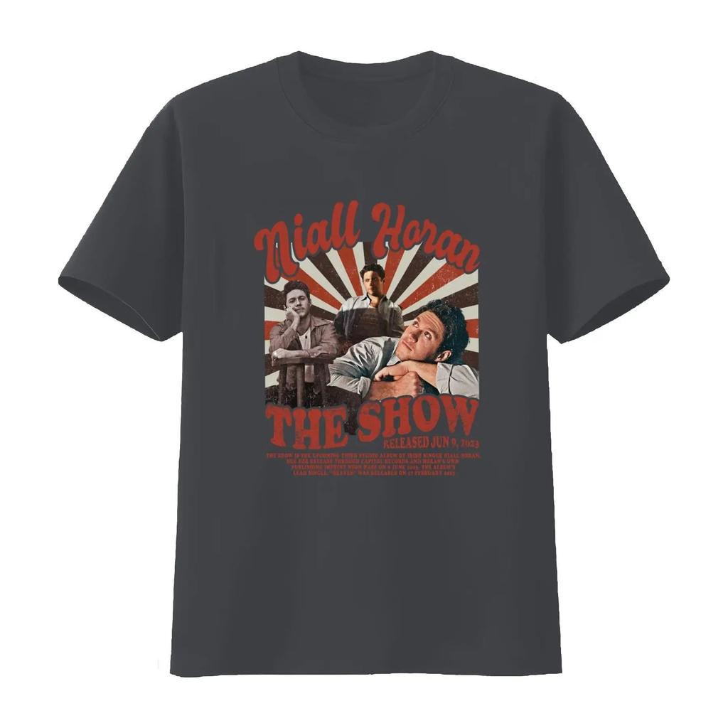 Vintage Niall Horan The Show Album Release T Shirt Vintage Y2k Tops Fashion Tees Casual Loose Graphic Print T Shirts Unisex