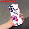 2DFlat Samsung Phone Case Vibrant Butterfly & Rose Pattern Phone Case Applicable To Galaxy S22 S23 S24 S25ULTRA S26 A12 A13 A14 A15 A16