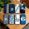 S-Schalke 04-PC Telefonikate Samsung Galaxy A73,A72,A71,A70,A53,A52,A51,Teistele Pehme Must Kate