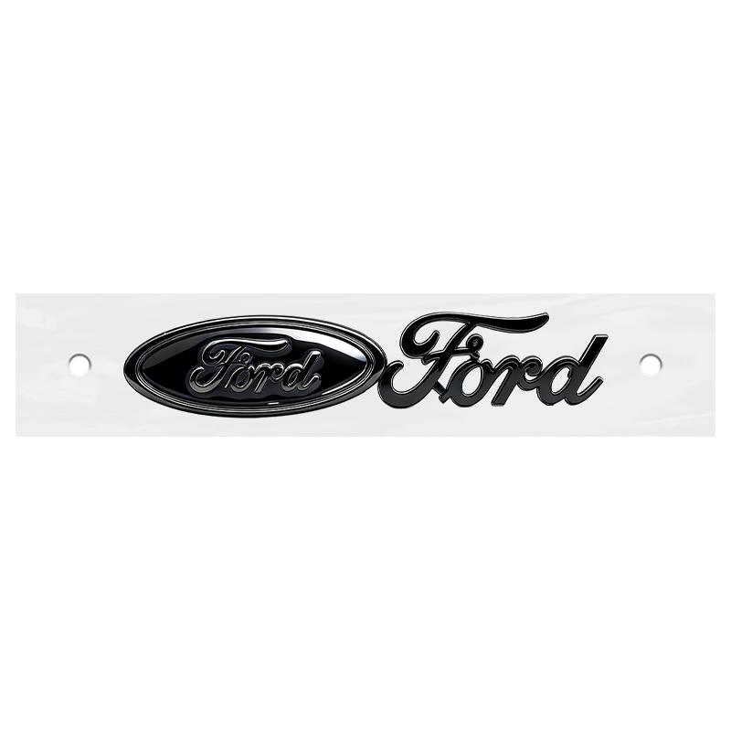 hrkqj5 Car Rear Trunk Letter ABS Stickers Auto Body Emblem Decal For Ford Focus Mondeo Edge Ecosport Ranger Fiesta Fusion Kuga Mustang