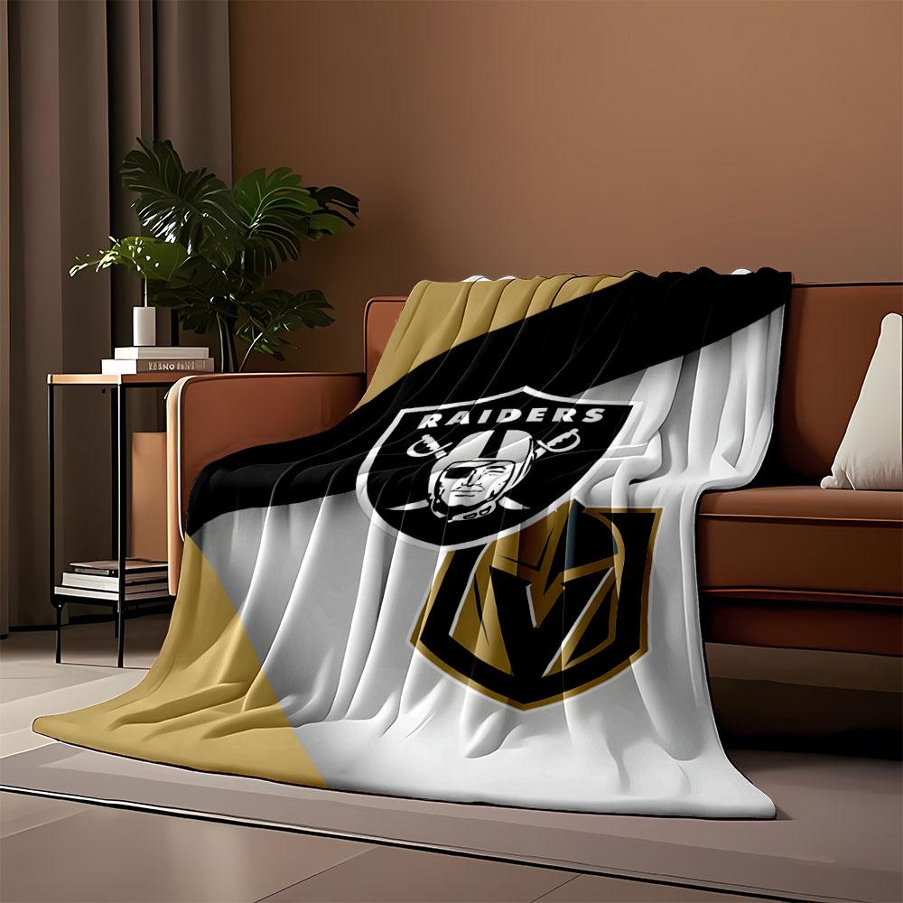 Raiders and Knights Logo Blanket print blanket soft and cozy perfect for the living room bed sofa or a nap,gift