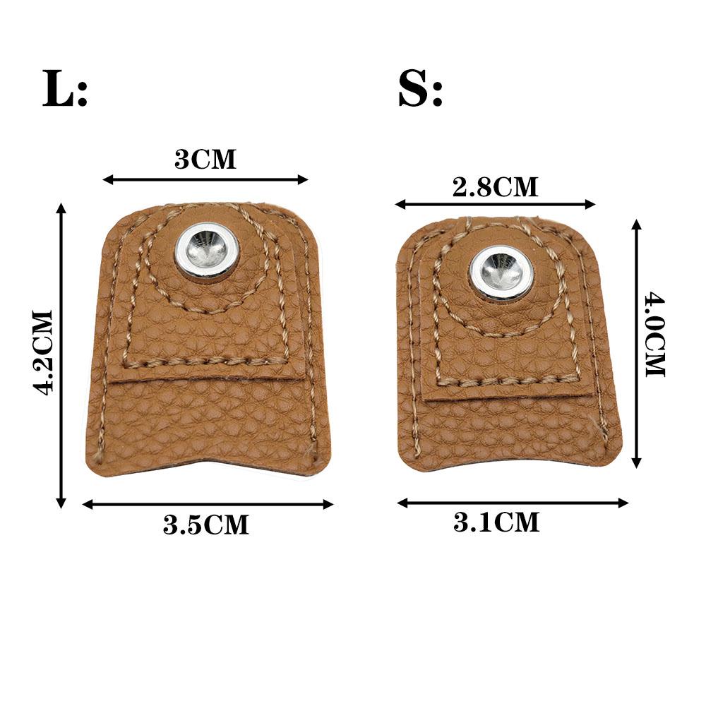 Sewing Thimble Needlework Finger Cover Tip Leather Protection Cover Thimble Ring Handmade DIY Craft Embroidery Sewing Tools