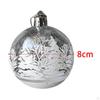 6 Pieces Christmas Baubles Hollow Pendants Decor Shatterproof for Home