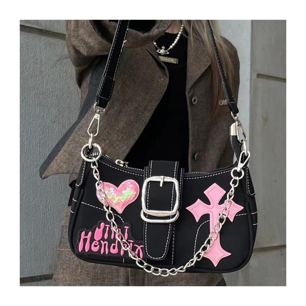 Y2K Millennial Single Shoulder Cross-Body Chain Bag