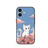 Cartoon Kitten Cat Meow Phone Cover Case for Apple iPhone 16 15 14 Plus 13 12 Mini 17 Pro Max + 16E Air 16+ ProMax Casing