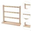 Earring Display Stand for Selling with Hooks Stable Sturdy Wood Rack Bracelets