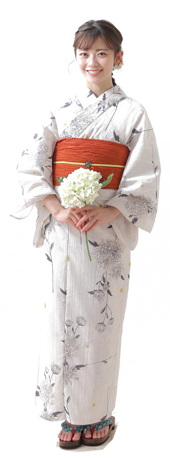 

Kimono Hiroba Yu Yukata School Student Yukata One Size Fits Perfect for Fireworks Festivals and Summer Women s Set, 3-Piece Set, Karebijin (Lovely