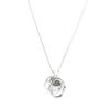 Genuine Silver 925 18K Gold Necklace for Men and Women, Pendant Top, Simple, Thin, Small Chain Set, Genuine, with Drawstring Pouch, Casual, Cute,