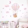 1Pc Cartoon Cute Animals Rabbit Balloon Wall Sticker Decoration for Bedroom Girls Gift Wall Art Home Decor Living Room Kids Room