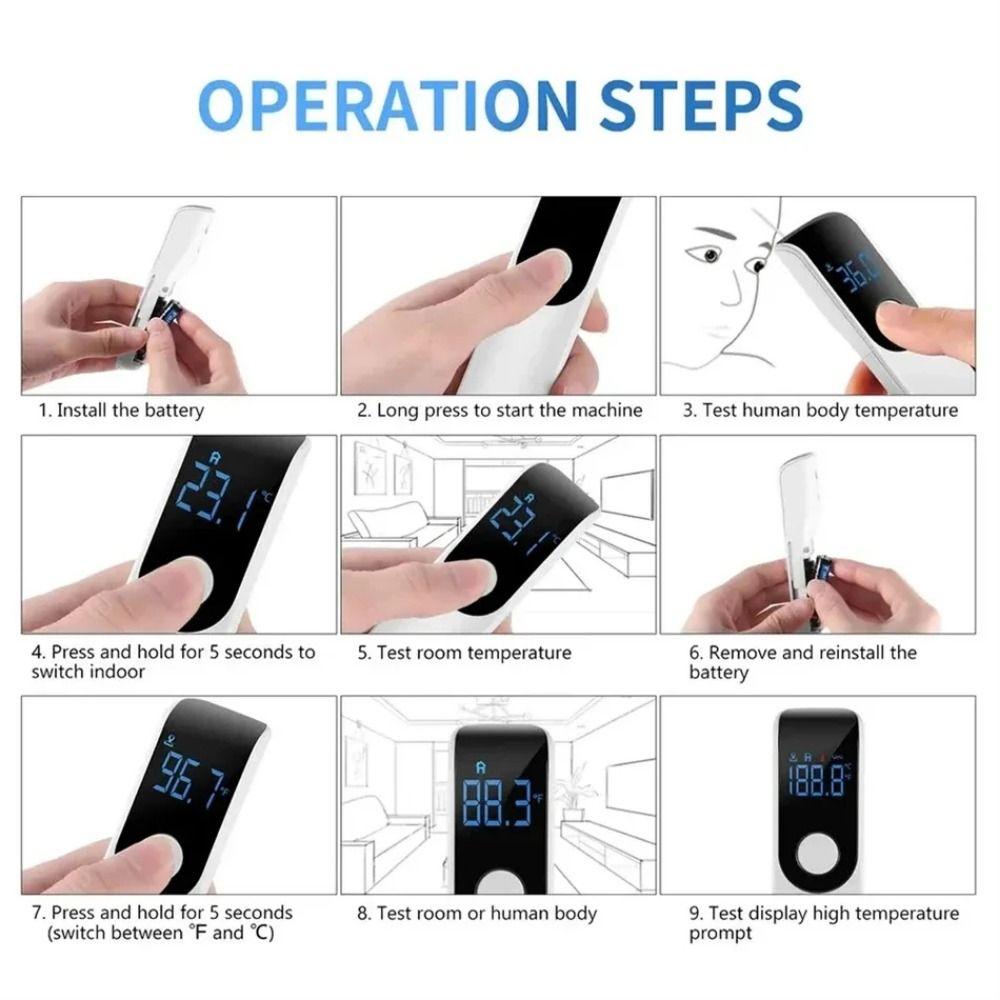 Highly Sensitive Forehead Thermometer Celsius Display Non-Contact Thermometer  Ear Temperature