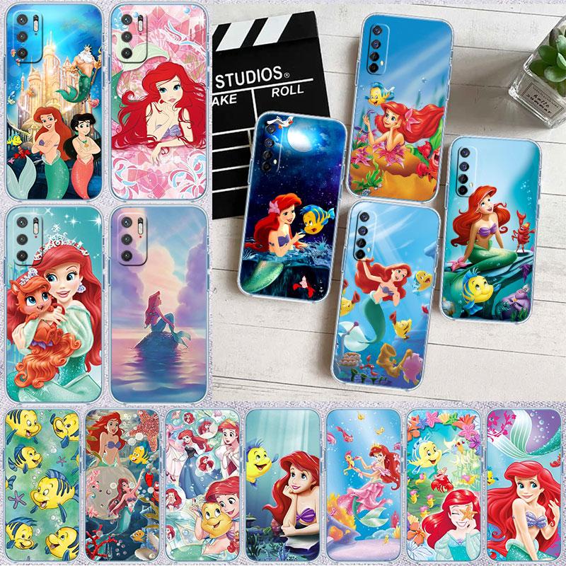 The Little Mermaid Transparent Phone Case for Motorola Moto Edge 20 30 40 50 S30 Fusion Ultra Pro Neo Lite