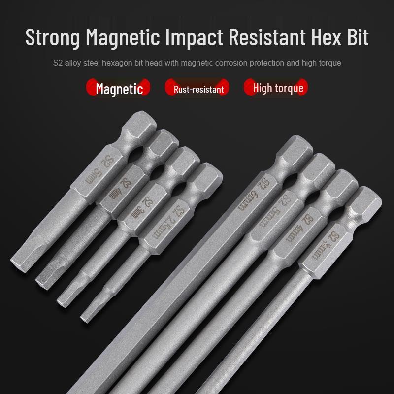 Magnetischer Elektrischer Schraubendreher Verlängerung Sechskant Bit S2 Schraubenschlüssel