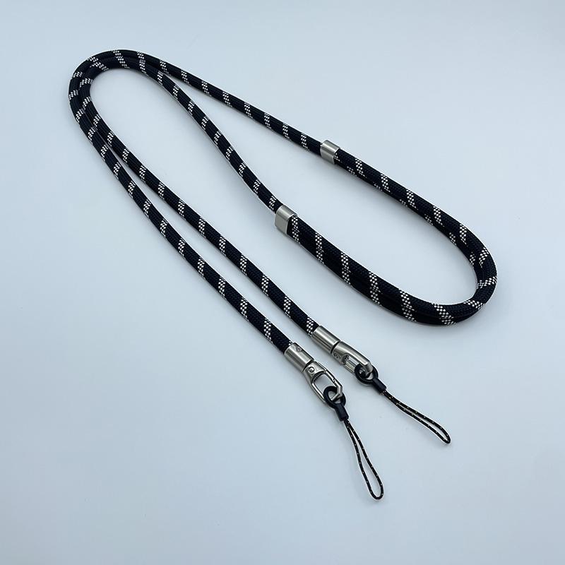 Length 160cm Phone Lanyard Adjustable Detachable Neck Cord Crossbody Strap Carabiner Pendant Card Key for iPhone 17 Pro Max 16