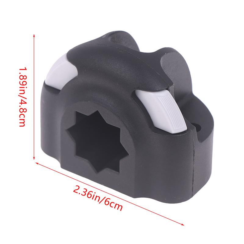 Half-Circle Base With Screws Durable Boat Canoe Kayak Fishing Rod Holder Mount Base Nylon Tackle Boat Supplies