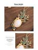 Classic Cloisonné Magpie Pendant with Gilt Copper and Jade Accents