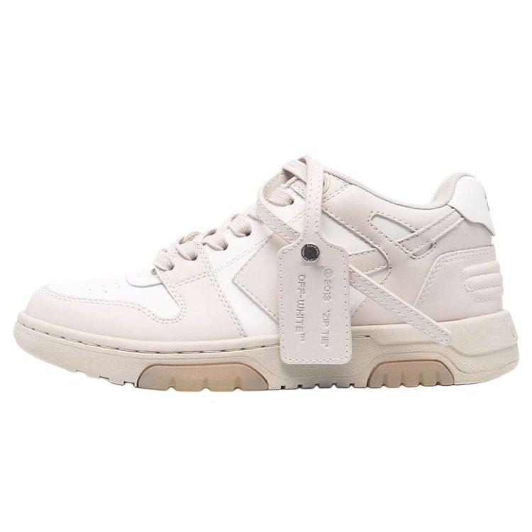 OFF WHITE Out Of Office 'OOO' Basse Nude Bianco Donna OWIA259F21LEA0010161