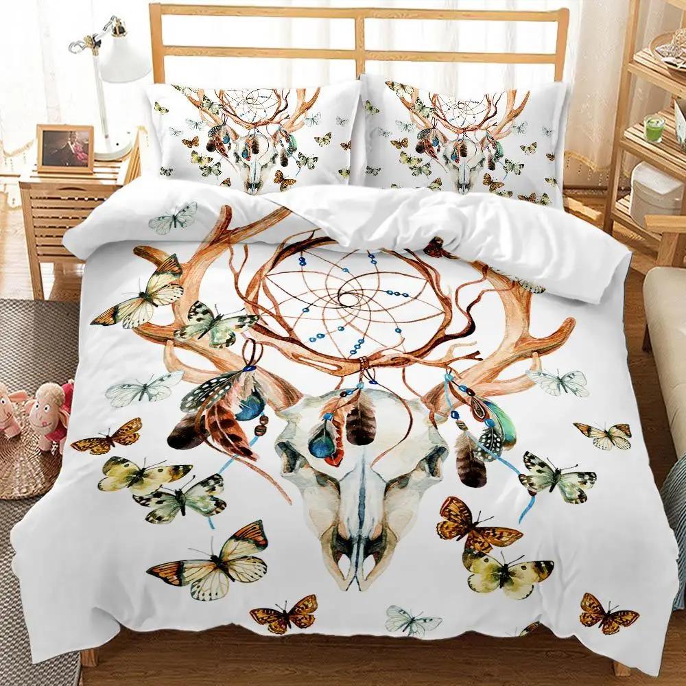 Best.Wensd Reactive Printing European And American Style Dreamcatcher Duvet Cover Sets High Grade Thickening Bedding Set Luxury