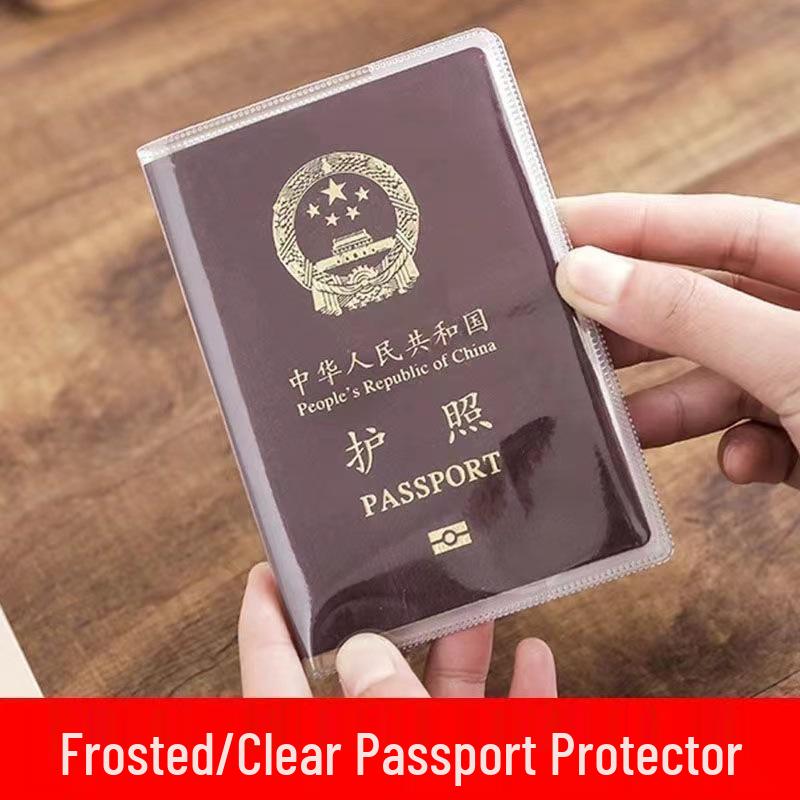 Thickened Transparent Waterproof Passport Holder and Document Bag