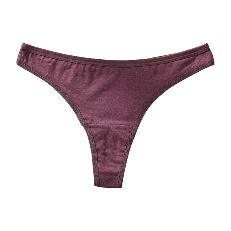 Women Solid Color Thong