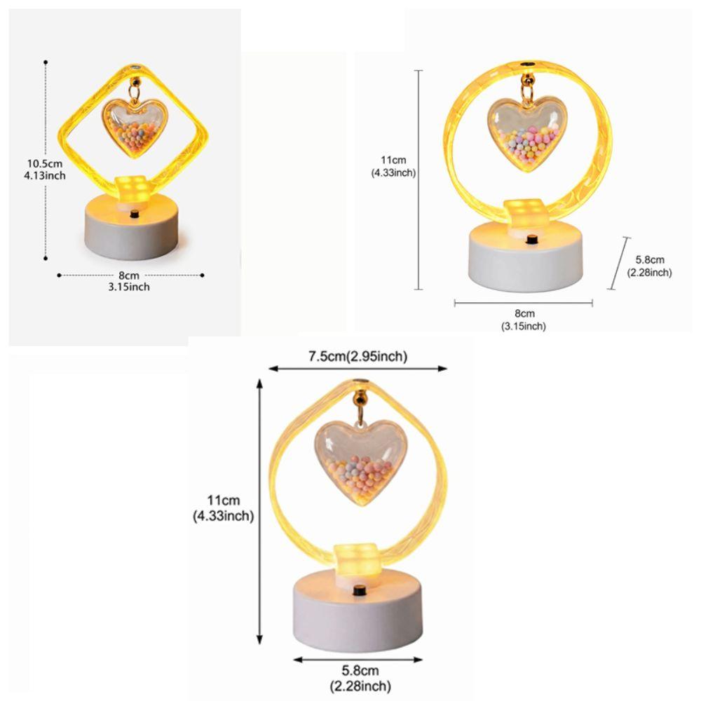Fine Acrylic Material Warm Glow Desktop Decor Lamp Ambient Lighting Lamp  Study Table