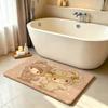 Kawaii L-Little Twin-Stars Carpet Bathroom Anti-slip Mat Door Mat Home Decoration Mat Entrance Door Mat Scratch-resistant Mat
