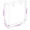 Swing Bench Cover with 8 Eyelets 125 X 90 X 135 165 Cm Polyethylene