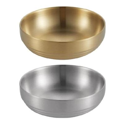 Professional Condiment Serving Dish Stainless Steel Sauce Appetizer Tray Dipping Bowl For Compacts Kitchens And Meals
