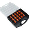 Multi-Compartment Organizer Box For Screws & Small Parts Handheld Durable Plastic Hardware And Jewelry Storage Case Compact