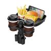 Detachable Design Cup Holder Food Trays 360° Rotation Vehicle Eating Tray Table  Drink