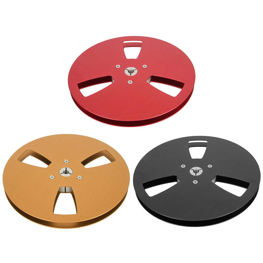 1/4 7 Inch Empty Takeup Reel 3 Hole Aluminum Alloy Universal Opening Machine Part Sound Tape Takeup Reel for TEAC Empty Tape Ree