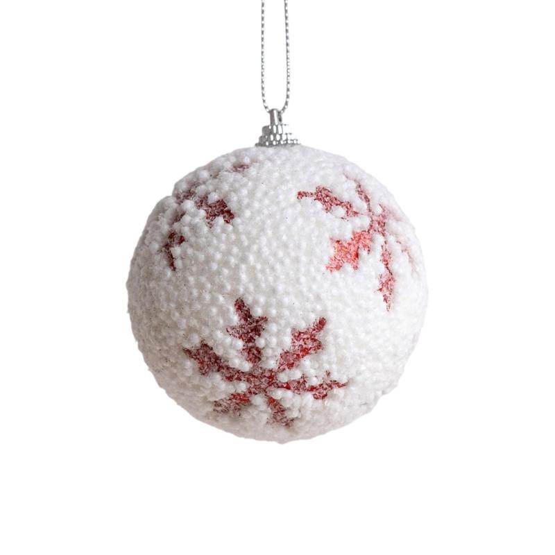 8cm Shatterproof Foam Decorative Baubles Ball Ornament Christmas Tree Decorations for Wreath Mantels Embellishments