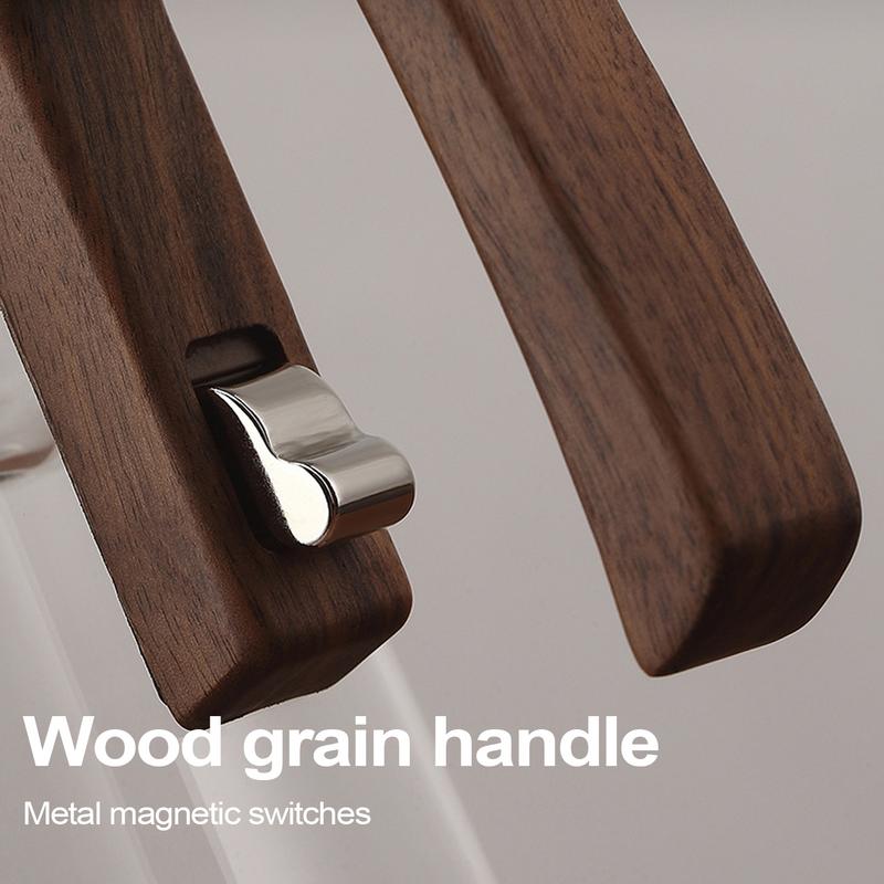 Glass Teapot With Infuser Glass Kettle With Strainer Multifunctional Glass Filter Tea Set With Wooden Handle Magnetic Tea Brewer