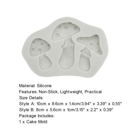 Φόρμα Κέικ Yousheng Σιλικόνη Τροφίμων Ανθεκτική στη Θερμότητα Μανιτάρι Σαλιγκάρια Φόρμα Φοντάν Εργαλείο Διακόσμησης Κέικ Κουζινικά Είδη