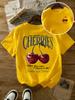 Summer Sweeter Cherries Prints T-Shirts Womens T Shirts Basic O-Neck Short Sleeve Tops Casual Woman Clothes