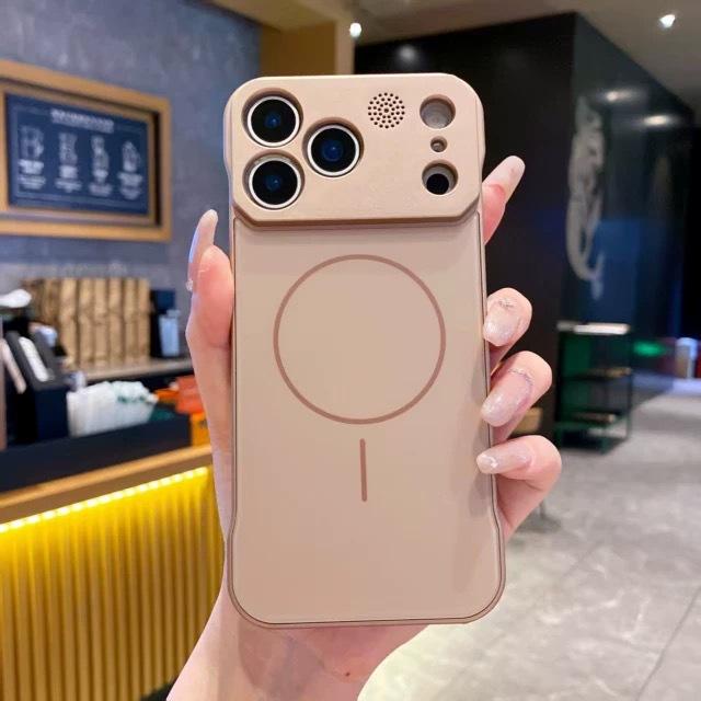 IPhone17PROMAX Aromatherapy Thin Circle Magnetic Frameless Phone Case Suitable for Apple 16 Matte Skin Feeling