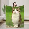 Explosion Toilet Meowl Cat Warm Soft Blanket Novelty Plane Travel Throw Blanket Couch Bed Flannel Bedspread Sofa Bed Cover