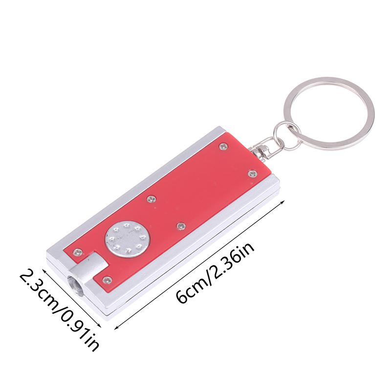 Square Keychain Flashlight Creative Puzzle Game LED Keychain Light Mini Flashlight Pocket Keychain for Keys Backpack Gift