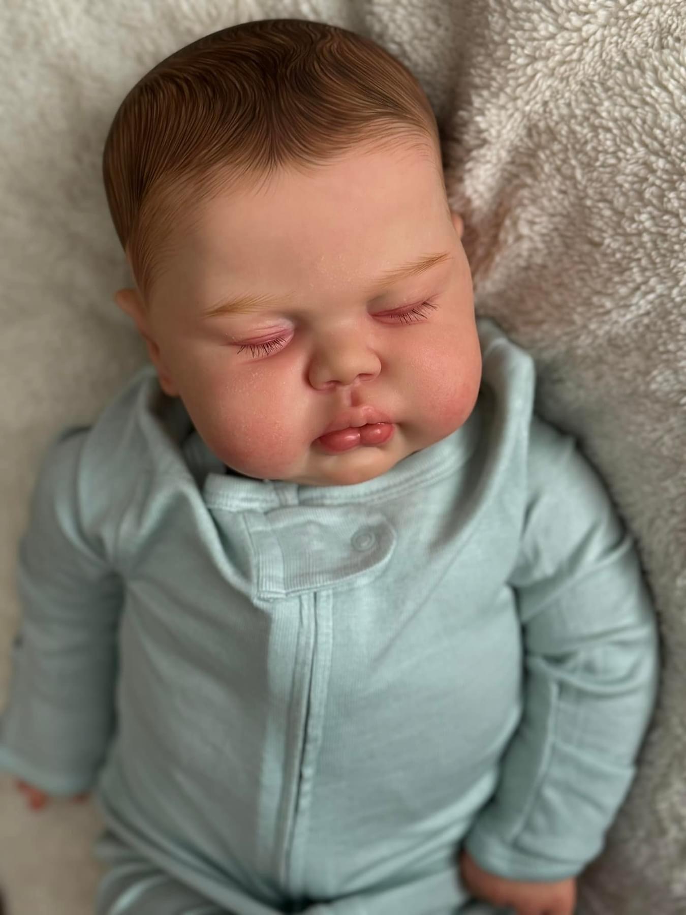 Realistic 60cm Reborn Baby Doll with Visible Veins and Blood Vessels 60cm Cloth Body