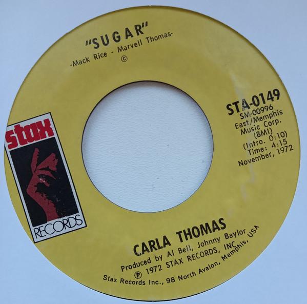 

7-дюймовая пластинка CARLA THOMAS Sugar I May Not Be All You Want STA0149 Stax 1972 US SoulFunk Б/у