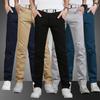 Móda Daily Siold Color Pánské ležérní kalhoty Trendy rovné kalhoty Slim Fit All Match Four Seasons Korejský styl Mládež