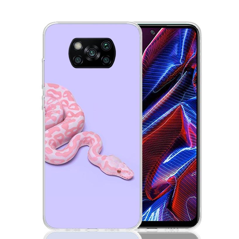 Animal Leather Snake Scales Phone Case For Xiaomi Poco F7 Ultra X7 X6 Pro X5 Redmi 15 15C 13 13C 12 12C 10 10A 10C 9 9A 9C 9T Sh