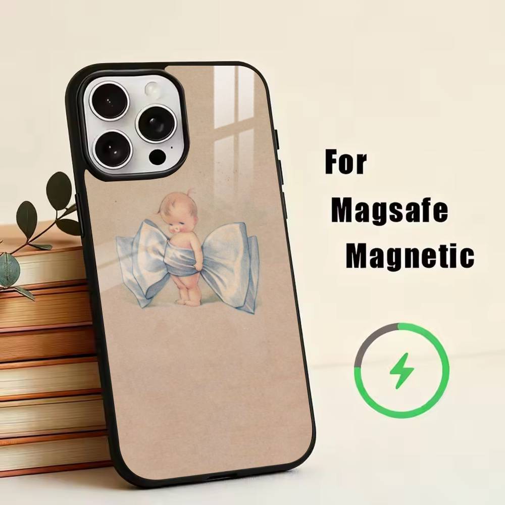 Lovely Kewpie Baby  Phone Case For iPhone17,16,15,14,13,12,11 Plus,Pro Magnetic For Magsafe Wireless Charging