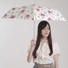 Nifty Colors Folding Umbrella, Off-White, 50cm, TC Flower Mini, 6 Ribs, with Storage Bag, 2220OF