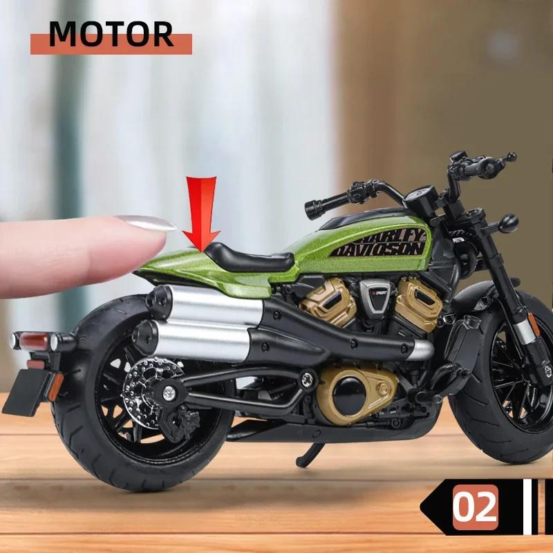 1/12 Harley Davidson Sportster S Motorrad Legierungsmodell Diecast Rennmotorrad Spielzeug Kindergeschenk Sammlung Miniatur Auto