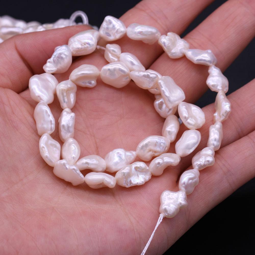

1String, Natural Freshwater Pearls, 7-9mm White Regenerated Pearl Beads for Jewelry Making DIY Crafts, Wedding Gifts for Women, 36cm 1String/7-9mm-36cm белый