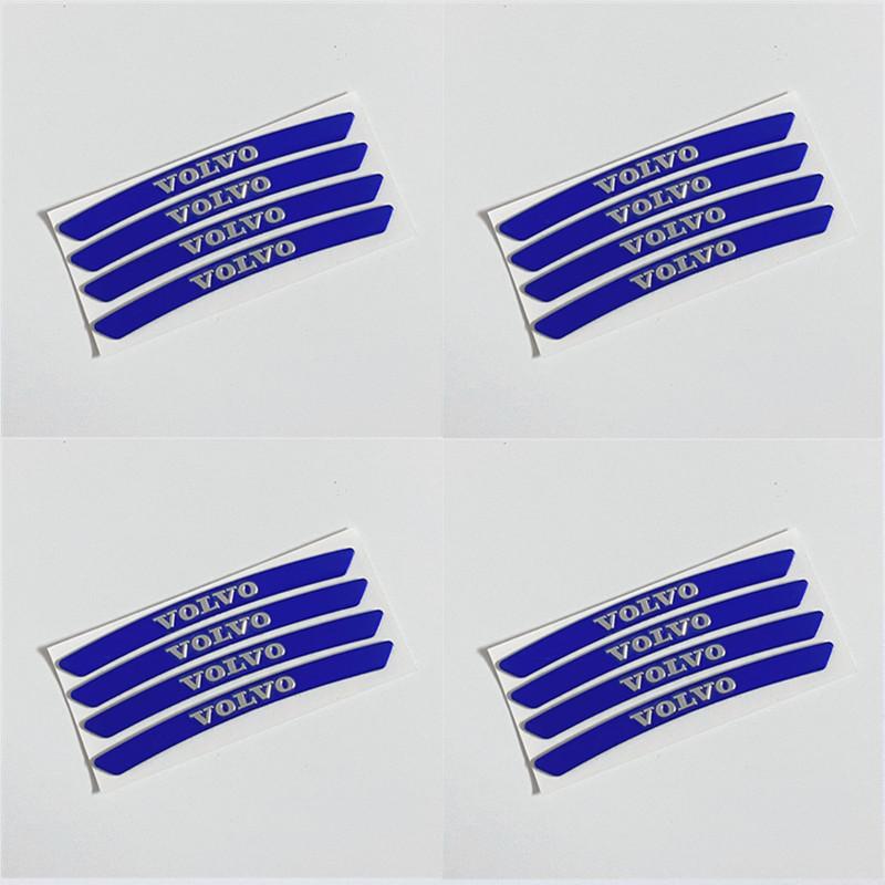 4PCS Volvo Wheel Sticker is suitable for the tire labeling of Volvo s90xc60s60lxc40xc90v90cc wheel metal modified car.