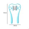 6Wheel Manual Neck and Shoulder Relaxer, MultiFunctional, Home Use Blue Solid