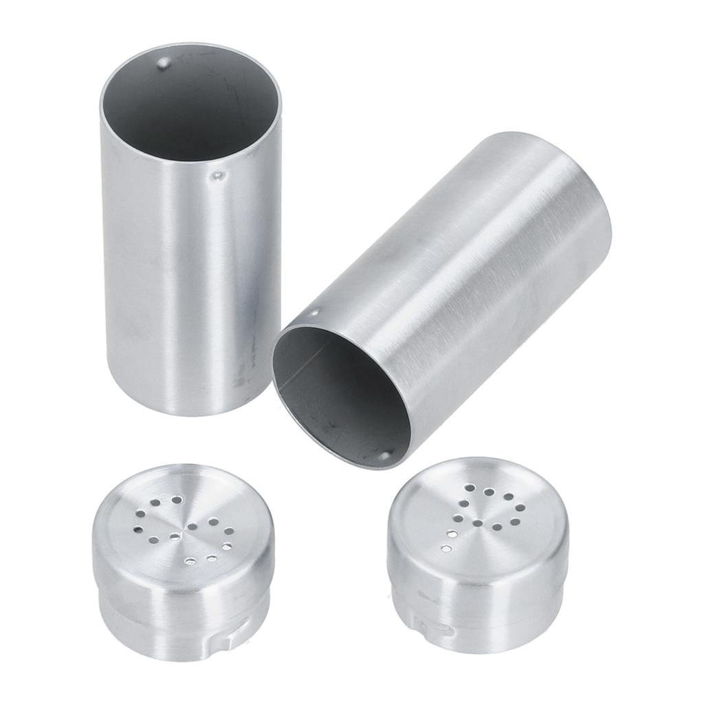 2pcs Spice Jar Stainless Steel Seasoning Bottle Salt and Pepper Shaker Kitchen Tool