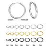 10/20 Stück Minimalistische 316L Edelstahl Kleine Creolen Ohrringe für Damen Herren Klassische Runde Ohrringe Modischer Ohrpiercing Schmuck